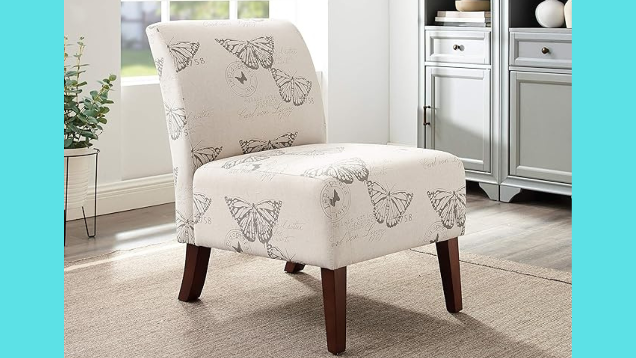 cute butterfly accent chair perfect for a reading nook