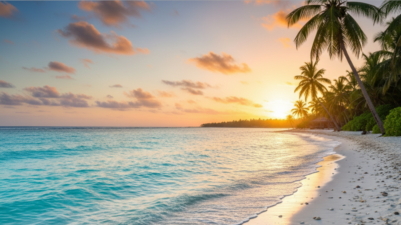 a beautiful beach at sunrise. A beautiful sanctuary but is it a perfect travel destination for adhd