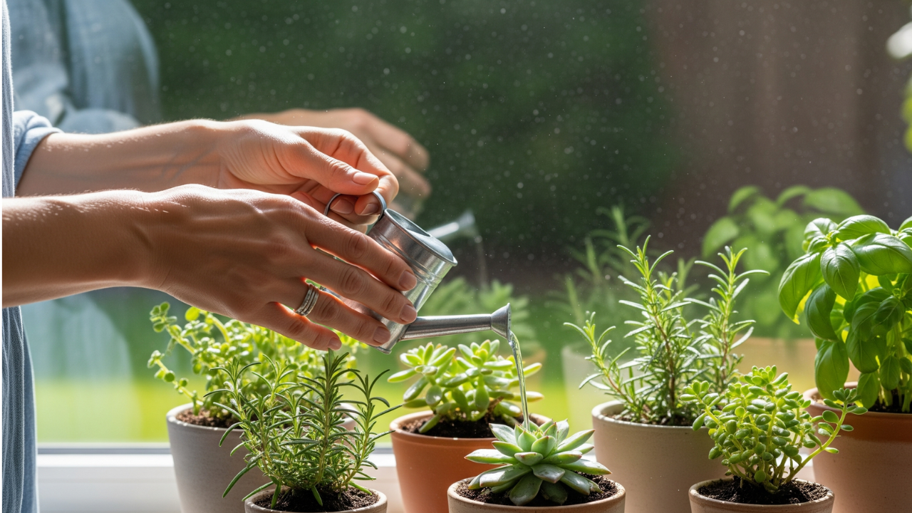 Watering indoor plants – simple routines for ADHD that reduce stress