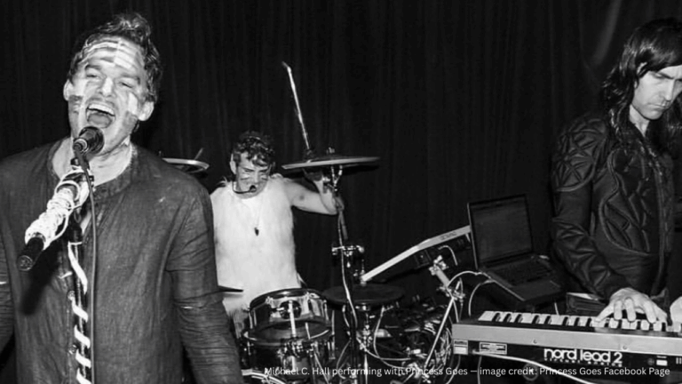 Michael C. Hall with his band Princess Goes