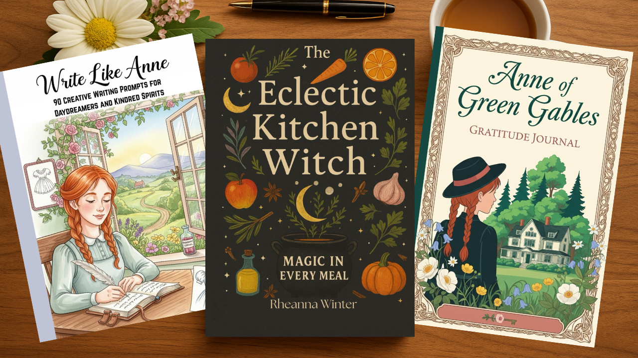 a selection of some of the books I've created including journals and witchcraft recipes