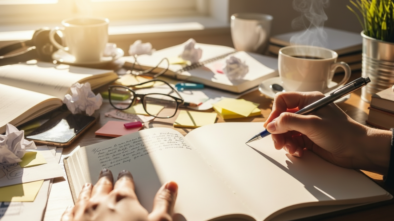ADHD Paralysis can be overwhelming with a messy desk